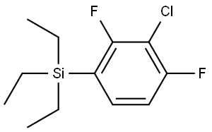 (3-chloro-2,4-difluorophenyl)triethylsilane Structure