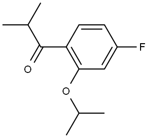 1-(4-fluoro-2-isopropoxyphenyl)-2-methylpropan-1-one Structure