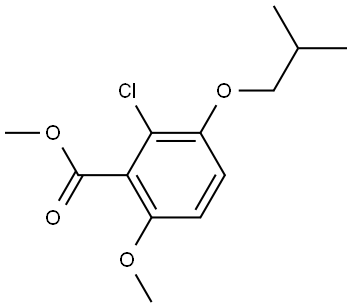 methyl 2-chloro-3-isobutoxy-6-methoxybenzoate Structure