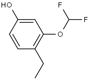 3-(difluoromethoxy)-4-ethylphenol Structure