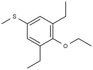 (4-ethoxy-3,5-diethylphenyl)(methyl)sulfane Structure