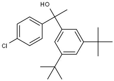 1-(4-chlorophenyl)-1-(3,5-di-tert-butylphenyl)ethanol Structure