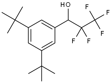 1-(3,5-di-tert-butylphenyl)-2,2,3,3,3-pentafluoropropan-1-ol Structure