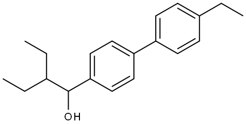 2-ethyl-1-(4'-ethyl-[1,1'-biphenyl]-4-yl)butan-1-ol Structure