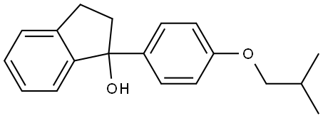 1-(4-isobutoxyphenyl)-2,3-dihydro-1H-inden-1-ol Structure