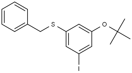 benzyl(3-(tert-butoxy)-5-iodophenyl)sulfane Structure