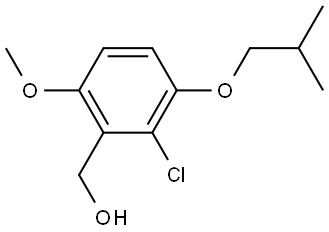 (2-chloro-3-isobutoxy-6-methoxyphenyl)methanol Structure