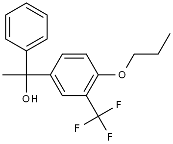 1-phenyl-1-(4-propoxy-3-(trifluoromethyl)phenyl)ethanol Structure