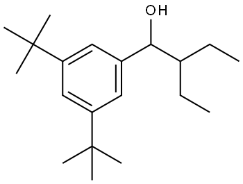 1-(3,5-di-tert-butylphenyl)-2-ethylbutan-1-ol Structure