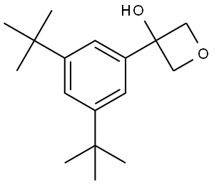 3-(3,5-di-tert-butylphenyl)oxetan-3-ol Structure