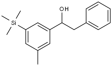 1-(3-methyl-5-(trimethylsilyl)phenyl)-2-phenylethanol Structure