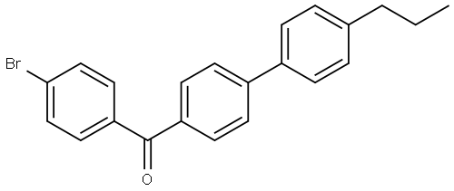 (4-bromophenyl)(4'-propyl-[1,1'-biphenyl]-4-yl)methanone Structure