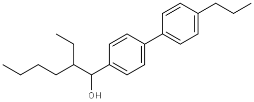 2-ethyl-1-(4'-propyl-[1,1'-biphenyl]-4-yl)hexan-1-ol Structure