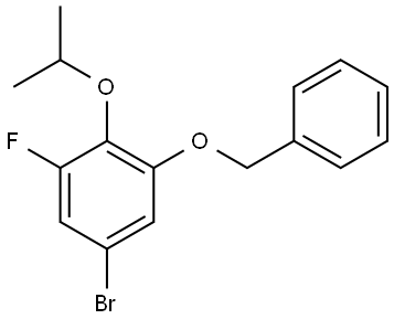 1-(benzyloxy)-5-bromo-3-fluoro-2-isopropoxybenzene Structure