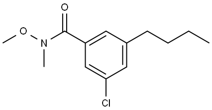 3-butyl-5-chloro-N-methoxy-N-methylbenzamide Structure