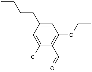 4-butyl-2-chloro-6-ethoxybenzaldehyde Structure