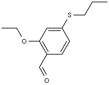 2-ethoxy-4-(propylthio)benzaldehyde Structure