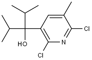 3-(2,6-dichloro-5-methylpyridin-3-yl)-2,4-dimethylpentan-3-ol Structure