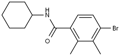 4-bromo-N-cyclohexyl-2,3-dimethylbenzamide Structure