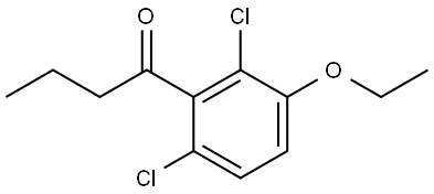 1-(2,6-dichloro-3-ethoxyphenyl)butan-1-one Structure