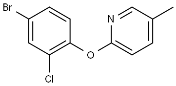 2-(4-bromo-2-chlorophenoxy)-5-methylpyridine Structure