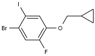 1-bromo-4-(cyclopropylmethoxy)-5-fluoro-2-iodobenzene Structure