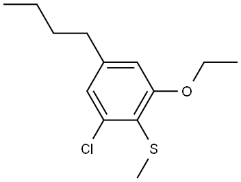 (4-butyl-2-chloro-6-ethoxyphenyl)(methyl)sulfane Structure