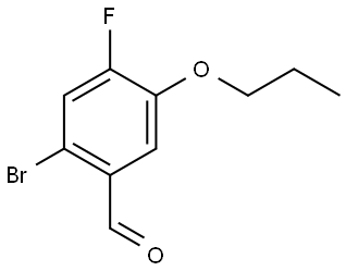 2-bromo-4-fluoro-5-propoxybenzaldehyde Structure