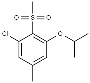 1-chloro-3-isopropoxy-5-methyl-2-(methylsulfonyl)benzene Structure