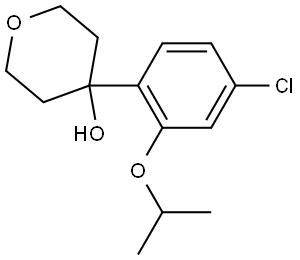 4-(4-chloro-2-isopropoxyphenyl)tetrahydro-2H-pyran-4-ol Structure