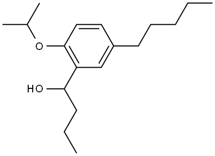 1-(2-isopropoxy-5-pentylphenyl)butan-1-ol Structure