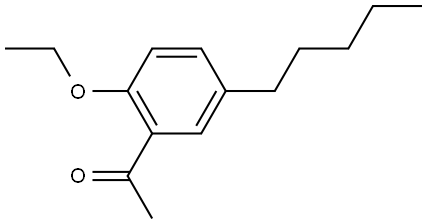 1-(2-ethoxy-5-pentylphenyl)ethanone Structure