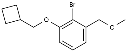 2-bromo-1-(cyclobutylmethoxy)-3-(methoxymethyl)benzene Structure