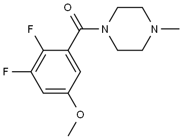 (2,3-difluoro-5-methoxyphenyl)(4-methylpiperazin-1-yl)methanone Structure