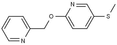 5-(methylthio)-2-(pyridin-2-ylmethoxy)pyridine Structure