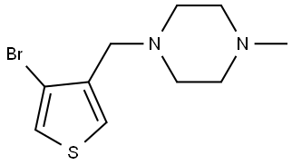 1-((4-bromothiophen-3-yl)methyl)-4-methylpiperazine Structure