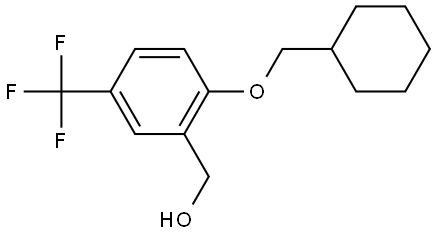 (2-(cyclohexylmethoxy)-5-(trifluoromethyl)phenyl)methanol Structure