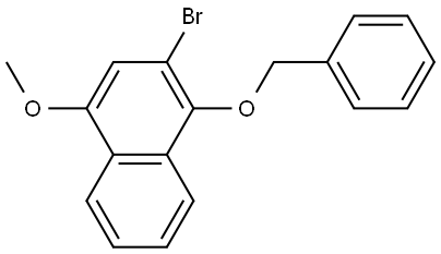 1-(benzyloxy)-2-bromo-4-methoxynaphthalene Structure