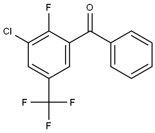 (3-chloro-2-fluoro-5-(trifluoromethyl)phenyl)(phenyl)methanone Structure