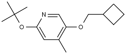 2-(tert-butoxy)-5-(cyclobutylmethoxy)-4-methylpyridine Structure