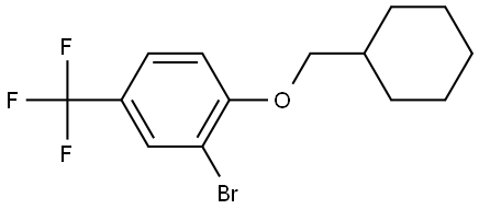 2-bromo-1-(cyclohexylmethoxy)-4-(trifluoromethyl)benzene Structure