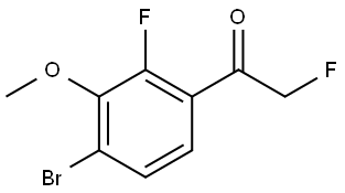 1-(4-bromo-2-fluoro-3-methoxyphenyl)-2-fluoroethanone Structure