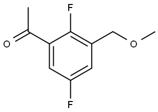 1-(2,5-difluoro-3-(methoxymethyl)phenyl)ethanone Structure