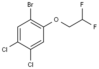 1-bromo-4,5-dichloro-2-(2,2-difluoroethoxy)benzene Structure