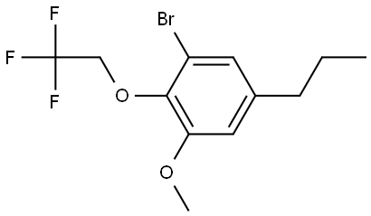 1-bromo-3-methoxy-5-propyl-2-(2,2,2-trifluoroethoxy)benzene Structure