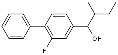 1-(2-fluoro-[1,1'-biphenyl]-4-yl)-2-methylbutan-1-ol Structure