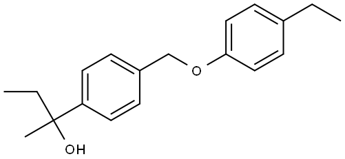 2-(4-((4-ethylphenoxy)methyl)phenyl)butan-2-ol Structure