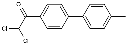 2,2-dichloro-1-(4'-methyl-[1,1'-biphenyl]-4-yl)ethanone Structure