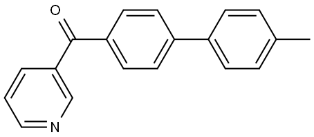 (4'-methyl-[1,1'-biphenyl]-4-yl)(pyridin-3-yl)methanone Structure