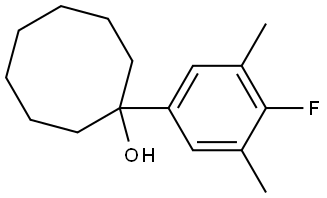 1-(4-fluoro-3,5-dimethylphenyl)cyclooctanol Structure